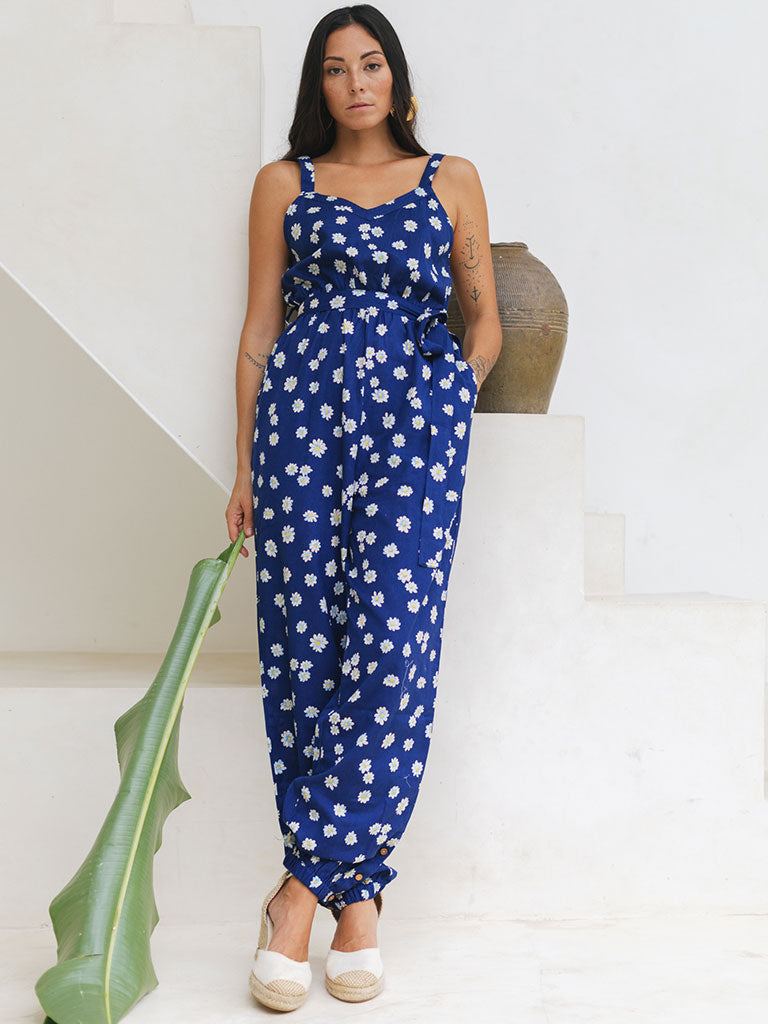 Blue Daisy Day Jumpsuit JUMPSUITS Em and Shi