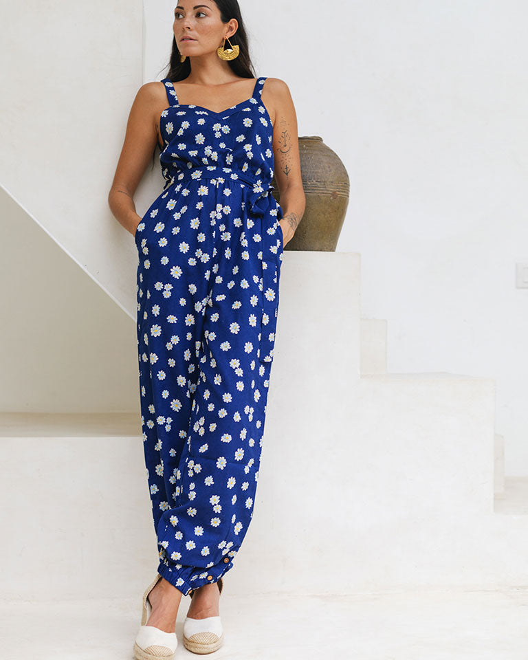 Blue Daisy Day Jumpsuit JUMPSUITS Em and Shi