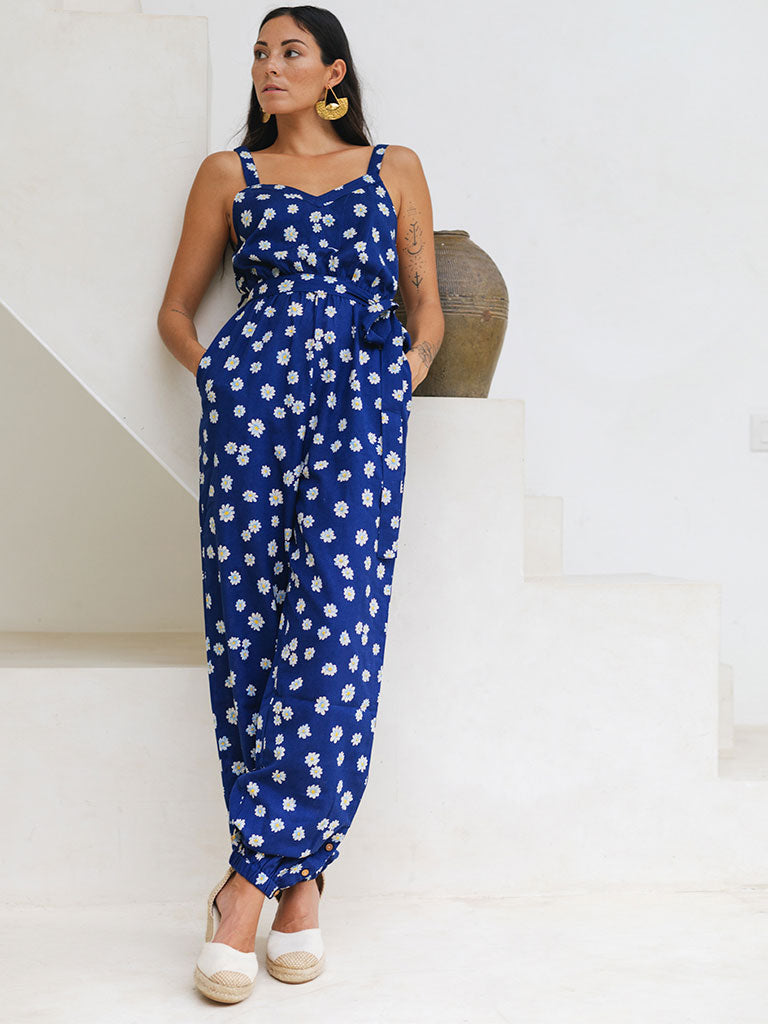 Blue Daisy Day Jumpsuit JUMPSUITS Em and Shi