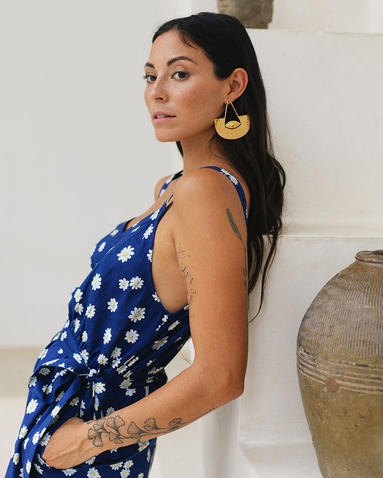 Blue Daisy Day Jumpsuit JUMPSUITS Em and Shi