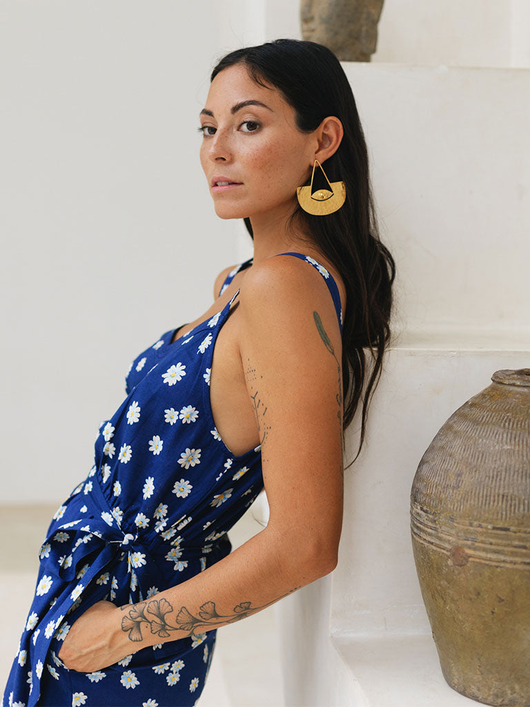 Blue Daisy Day Jumpsuit JUMPSUITS Em and Shi