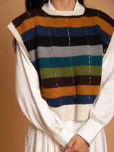 Load image into Gallery viewer, Firefly Striper Sweater Vest JACKETS Khajoor   
