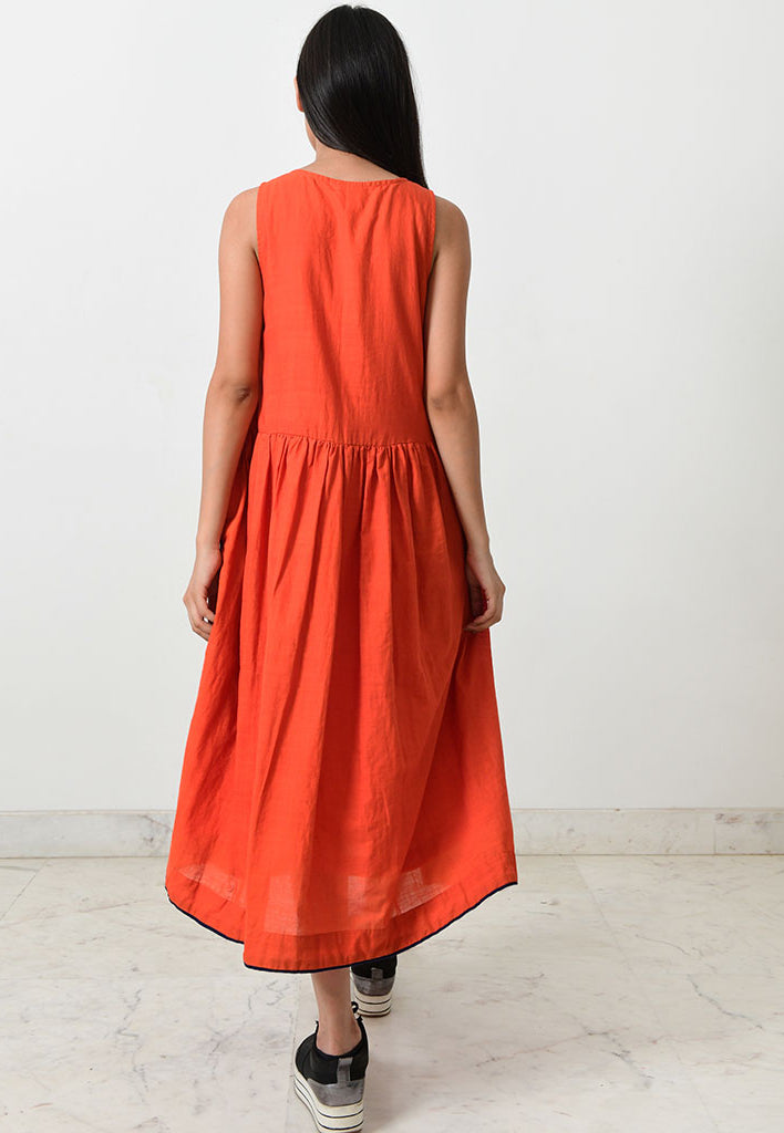 Khadi Crescent Moon Dress DRESSES Rias Jaipur