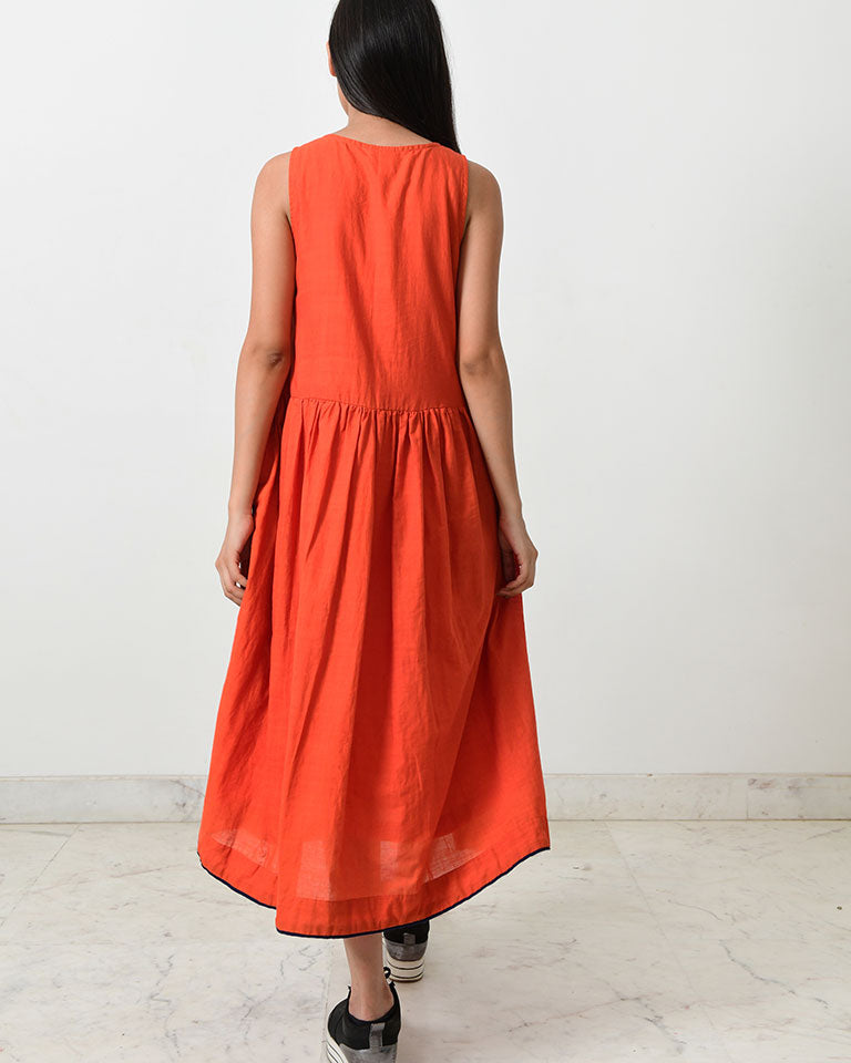 Khadi Crescent Moon Dress DRESSES Rias Jaipur