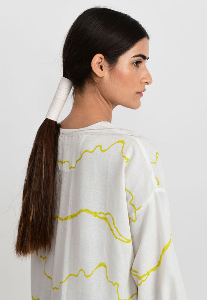 Salmon Wave Dress DRESSES Rias Jaipur