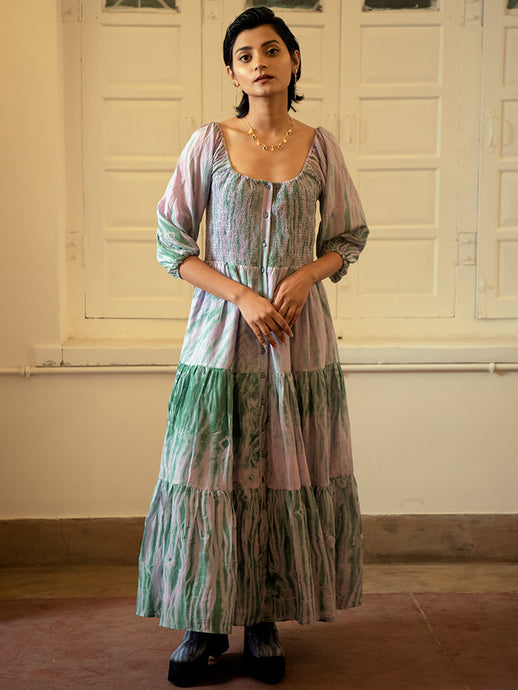 Lilac Teal Dress DRESSES The Loom Art   