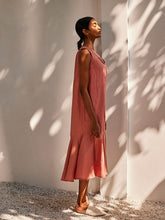 Load image into Gallery viewer, Soft Gaze Midi Dress DRESSES KHARA KAPAS   
