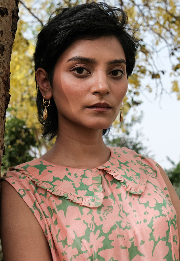 Amethyst Floret Long Tier Dress DRESSES Khajoor