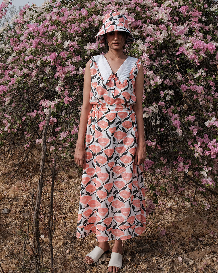 Eva Vintage Maxi Skirt BOTTOMS Khajoor