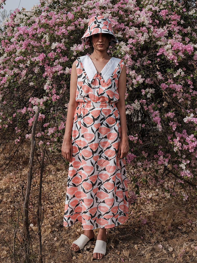 Eva Vintage Wide Collar Top TOPS Khajoor