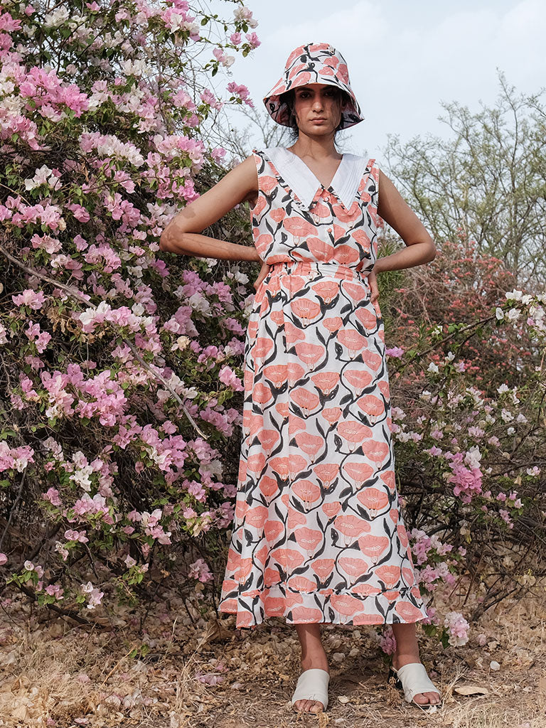 Eva Vintage Wide Collar Top TOPS Khajoor