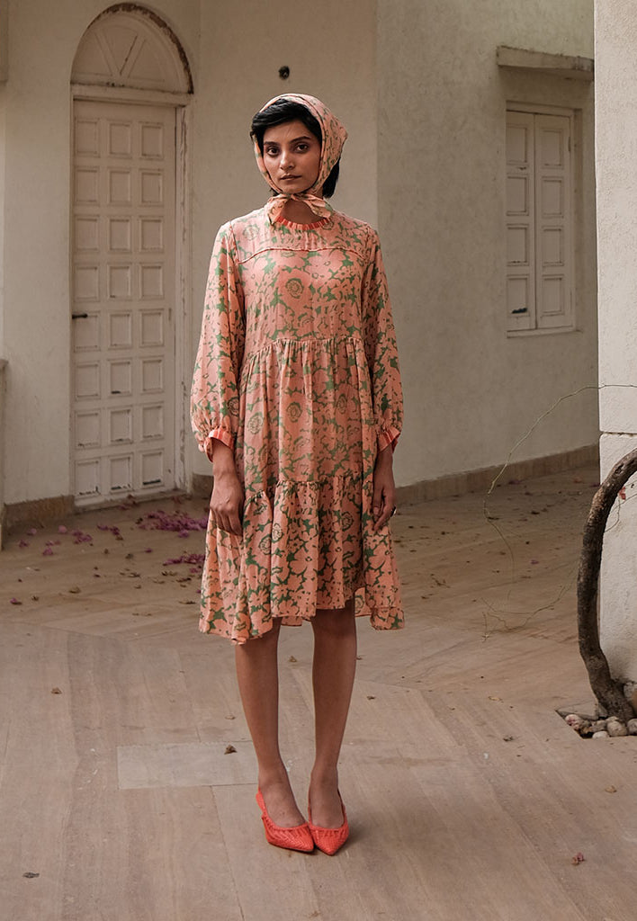 70's Short Tier Dress DRESSES Khajoor