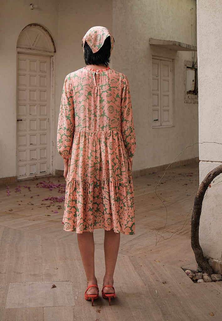 70's Short Tier Dress DRESSES Khajoor