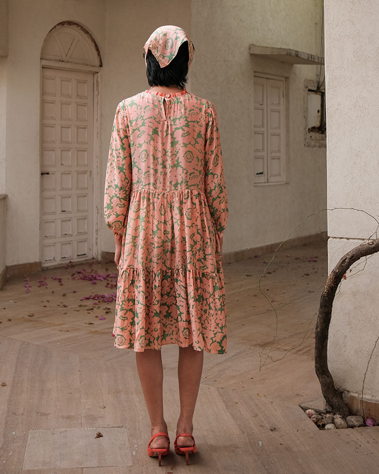 70's Short Tier Dress DRESSES Khajoor