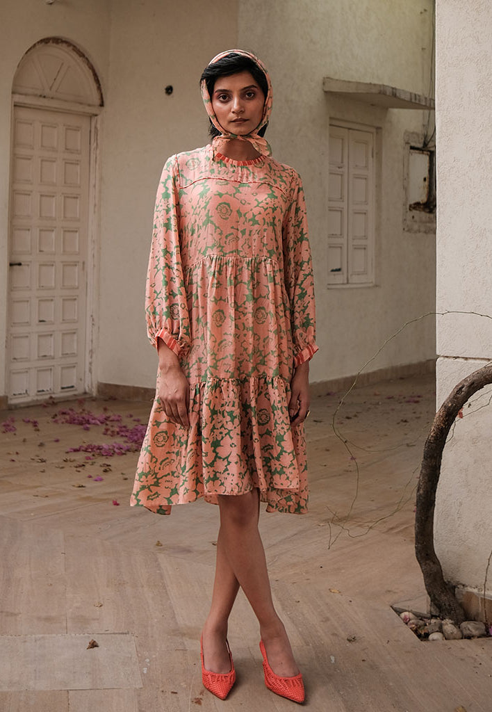 70's Short Tier Dress DRESSES Khajoor