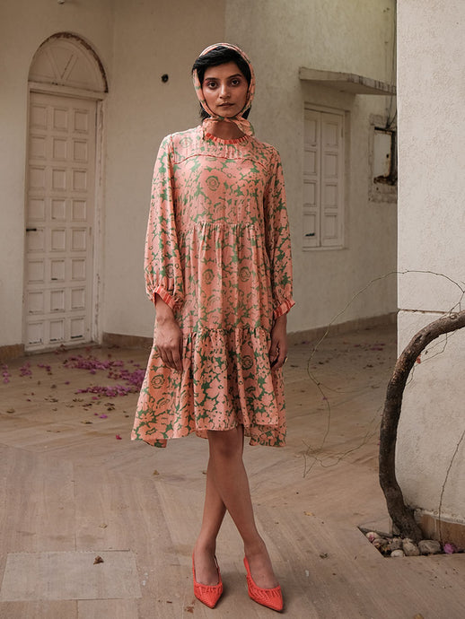 70's Short Tier Dress DRESSES Khajoor   