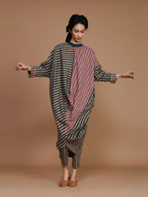 Load image into Gallery viewer, Ribbed Cowl Striped Tunic TOPS Mati   
