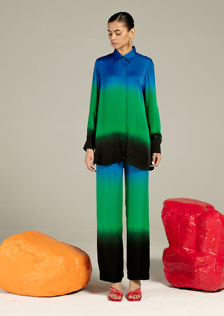 Leheriya Blue Co-ord SETS IKKIVI