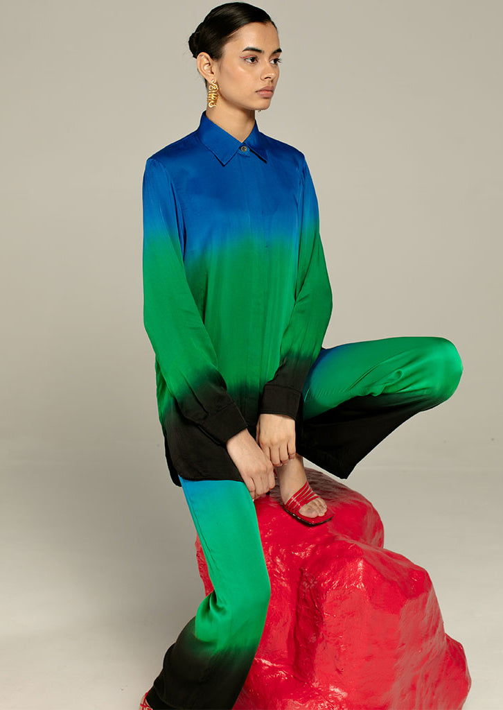 Leheriya Blue Co-ord SETS IKKIVI