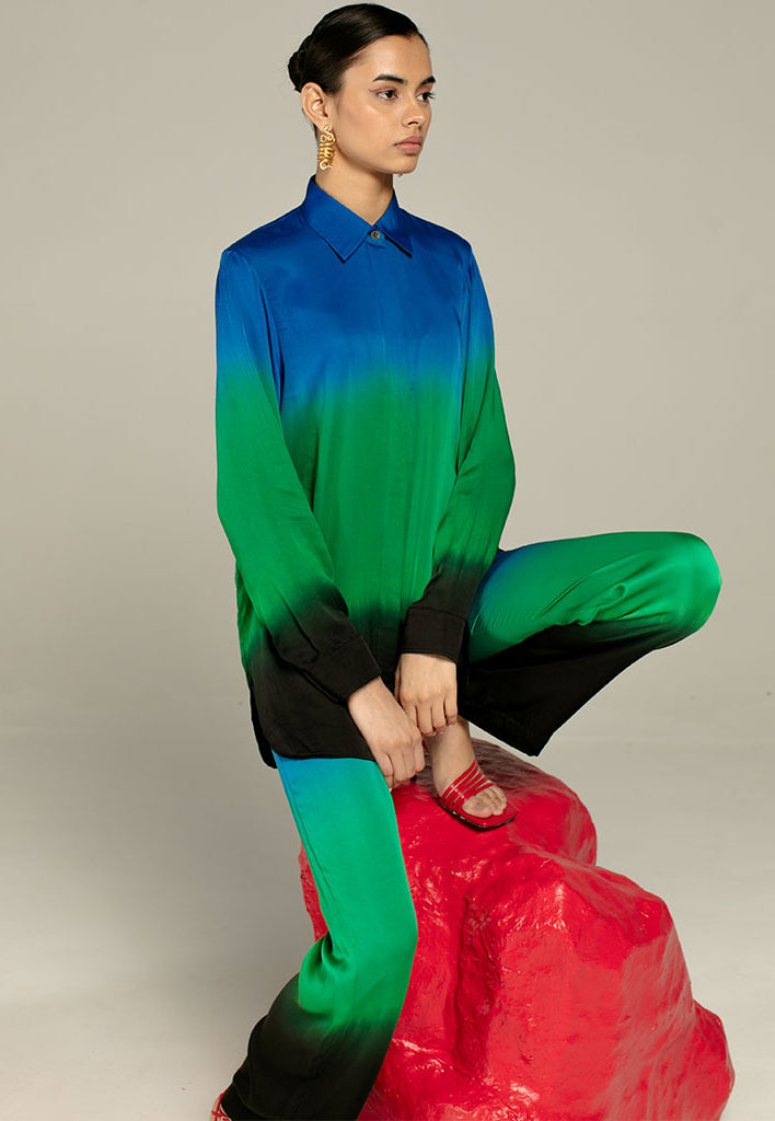 Leheriya Blue Co-ord SETS IKKIVI