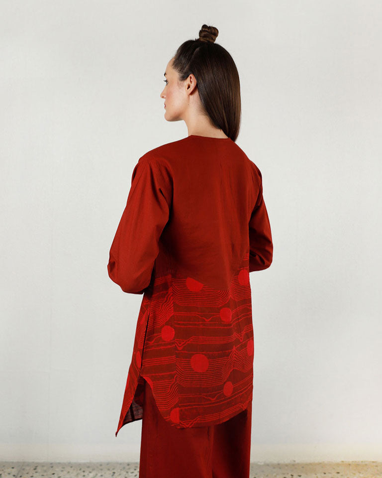 Cherry Red Moon Top TOPS Rias Jaipur