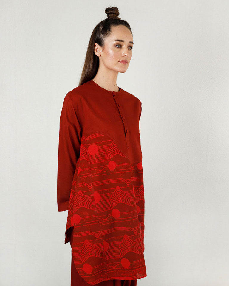 Cherry Red Moon Top TOPS Rias Jaipur