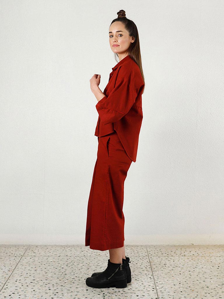 Pleated Cherry Pants BOTTOMS Rias Jaipur