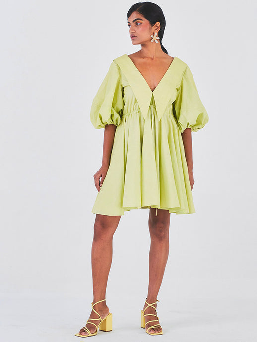 Sada Bahar Green Dress DRESSES Little Things Studio   