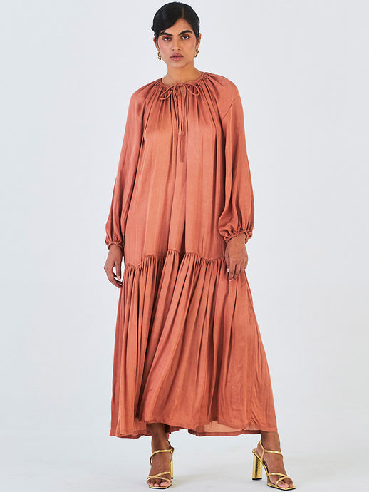 Juhi Brown Dress DRESSES Little Things Studio   