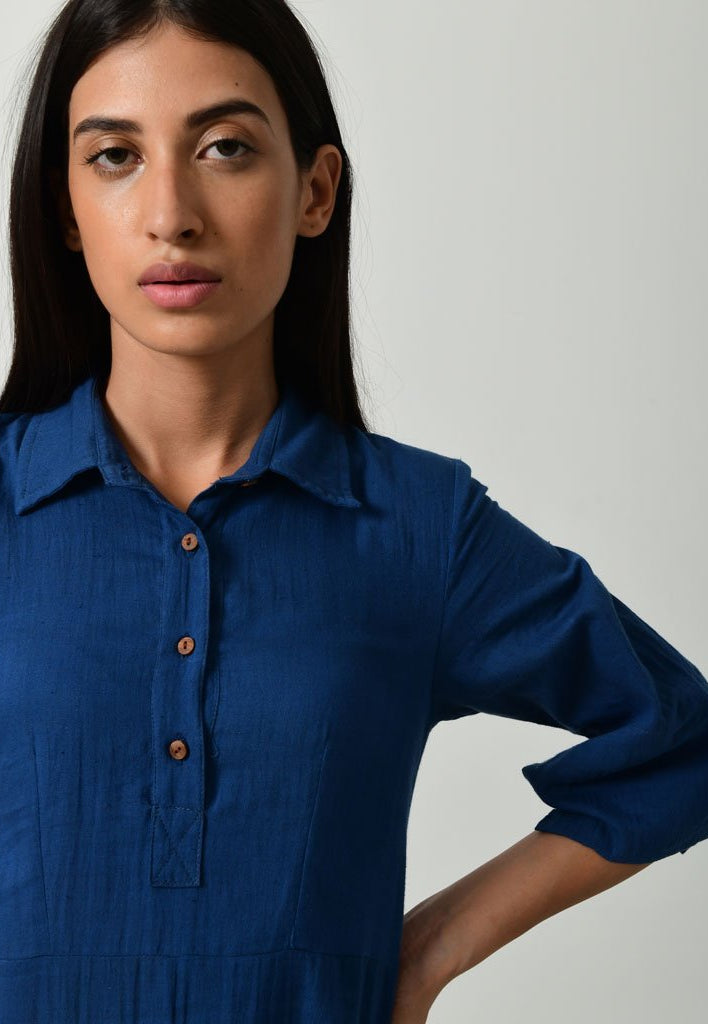 Blue Collar Jumpy DRESSES Rias Jaipur