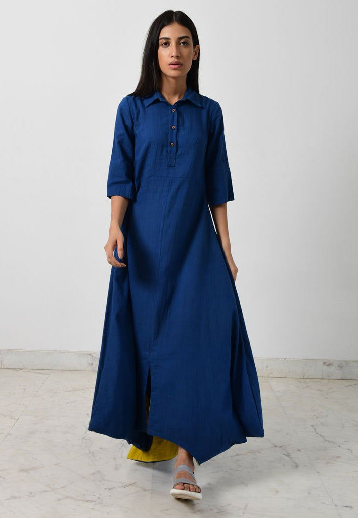 Blue Collar Jumpy DRESSES Rias Jaipur