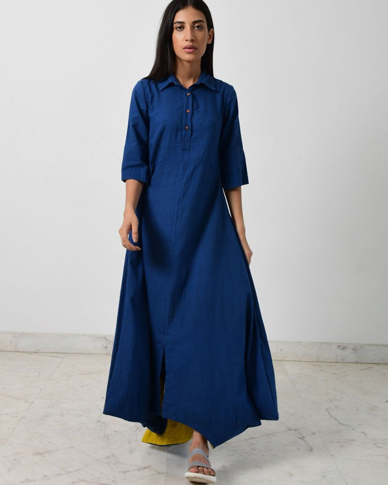Blue Collar Jumpy DRESSES Rias Jaipur
