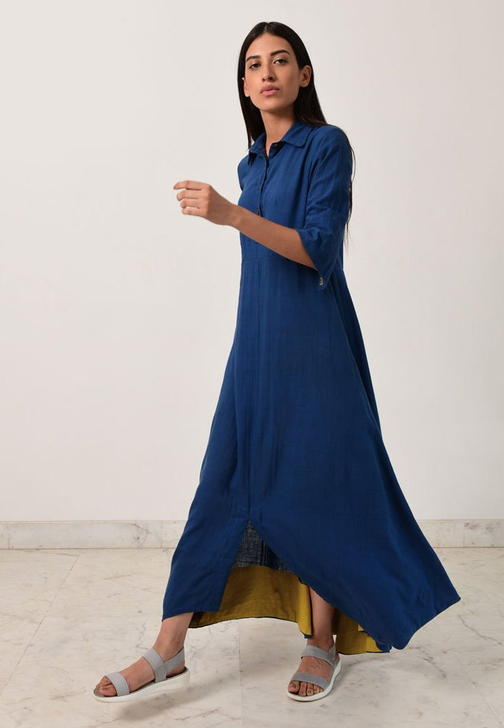 Blue Collar Jumpy DRESSES Rias Jaipur