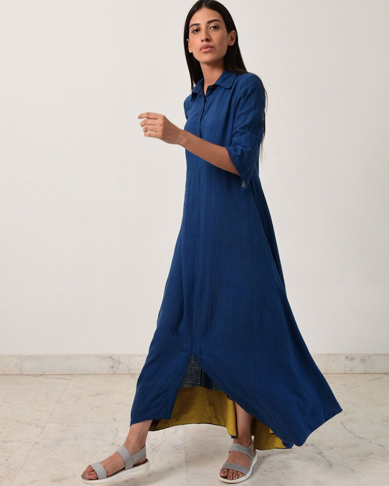 Blue Collar Jumpy DRESSES Rias Jaipur