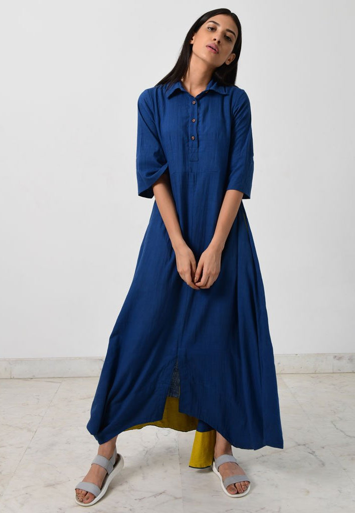 Blue Collar Jumpy DRESSES Rias Jaipur
