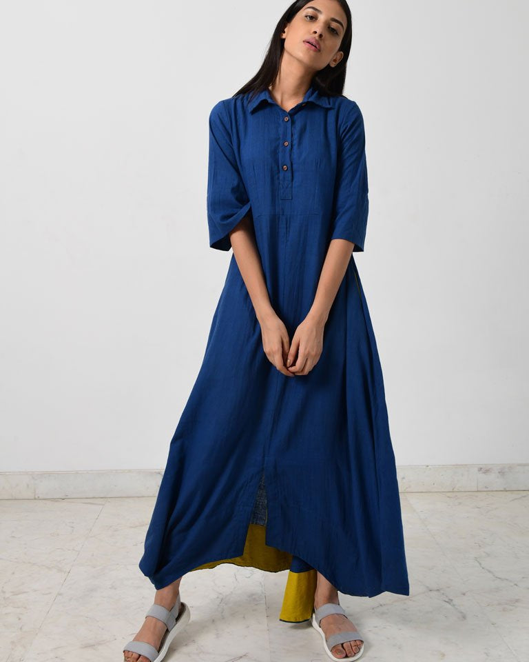 Blue Collar Jumpy DRESSES Rias Jaipur