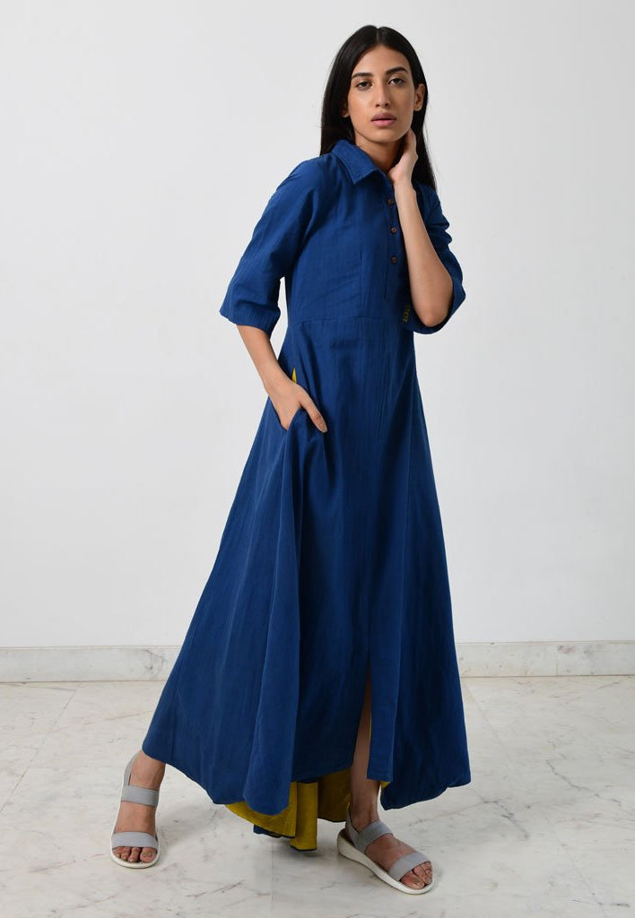 Blue Collar Jumpy DRESSES Rias Jaipur