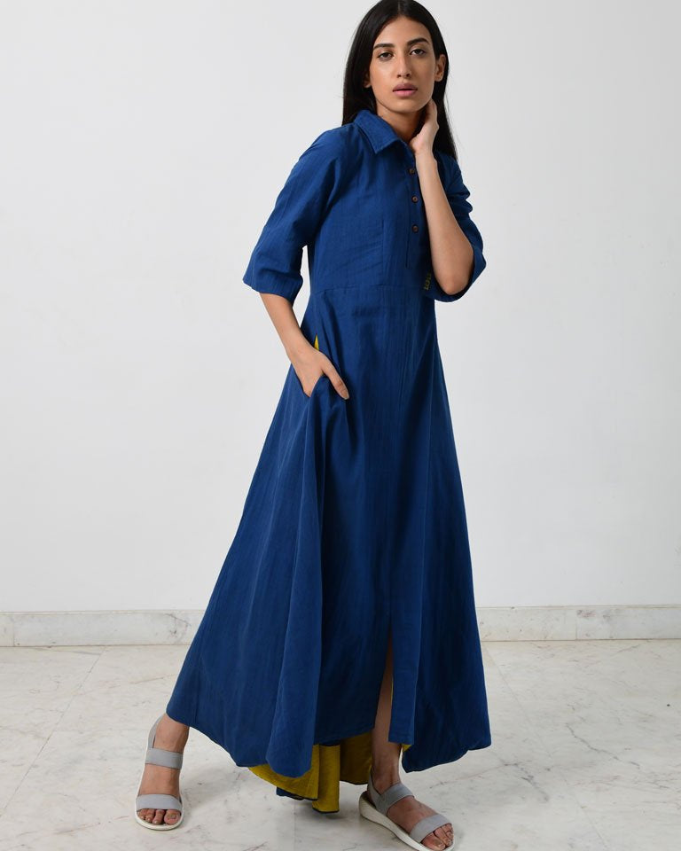 Blue Collar Jumpy DRESSES Rias Jaipur