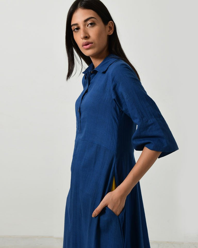 Blue Collar Jumpy DRESSES Rias Jaipur