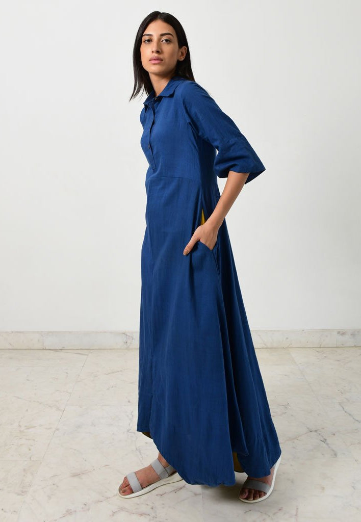 Blue Collar Jumpy DRESSES Rias Jaipur