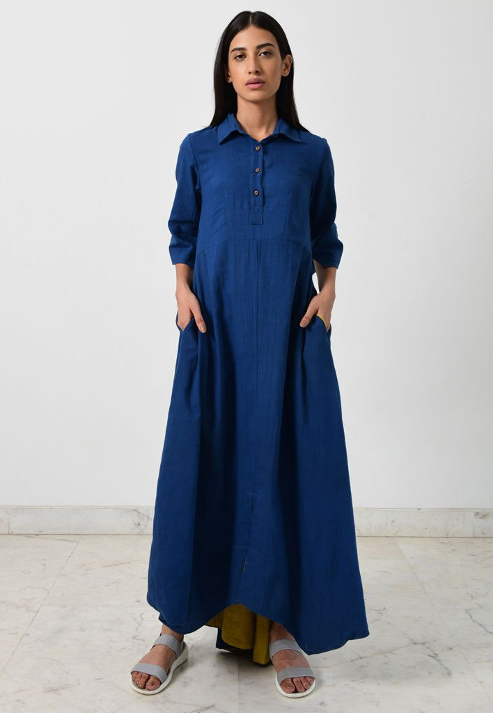 Blue Collar Jumpy DRESSES Rias Jaipur