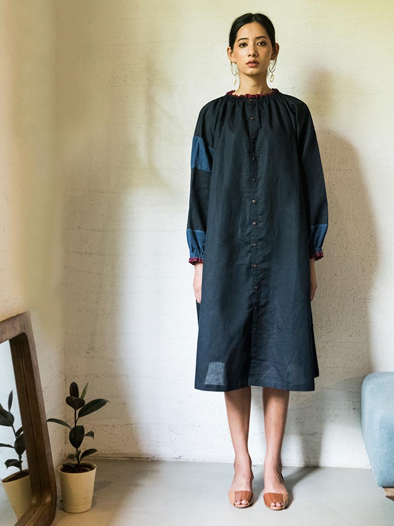 Jaylen Blue Tunic Dress DRESSES Doodlage