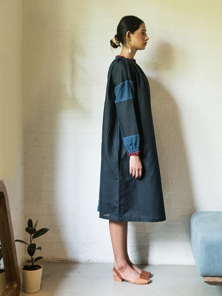 Jaylen Blue Tunic Dress DRESSES Doodlage