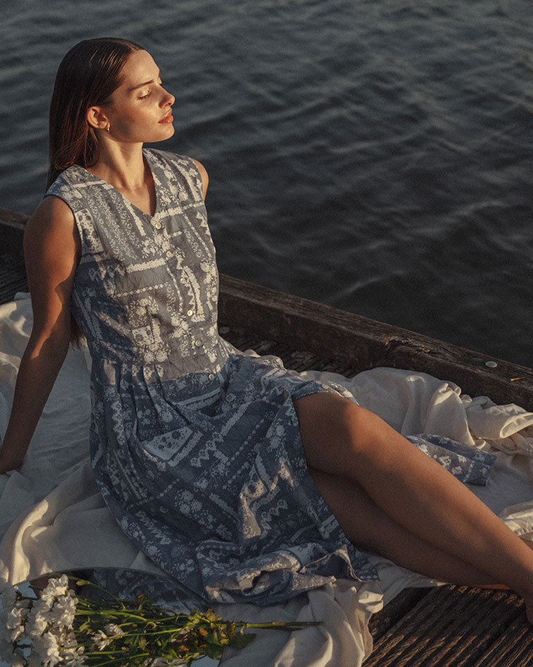 Ocean Patch Dress DRESSES Em and Shi