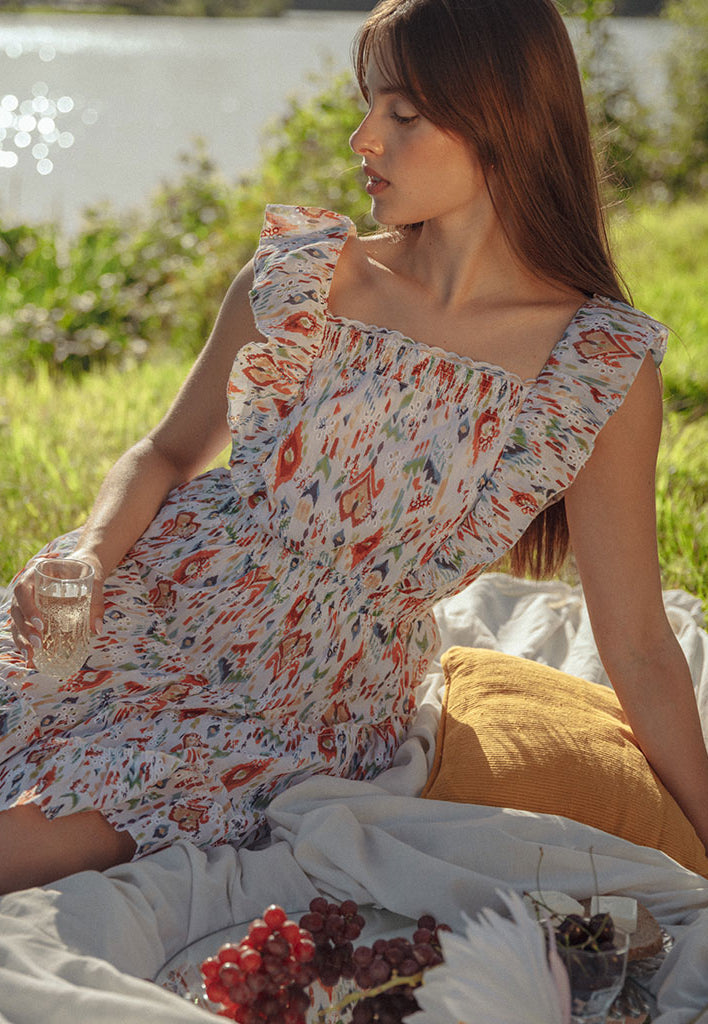 Ikat Dress DRESSES Em and Shi