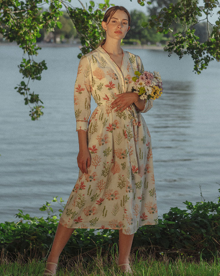 Ocean Love Button Down Dress DRESSES Em and Shi