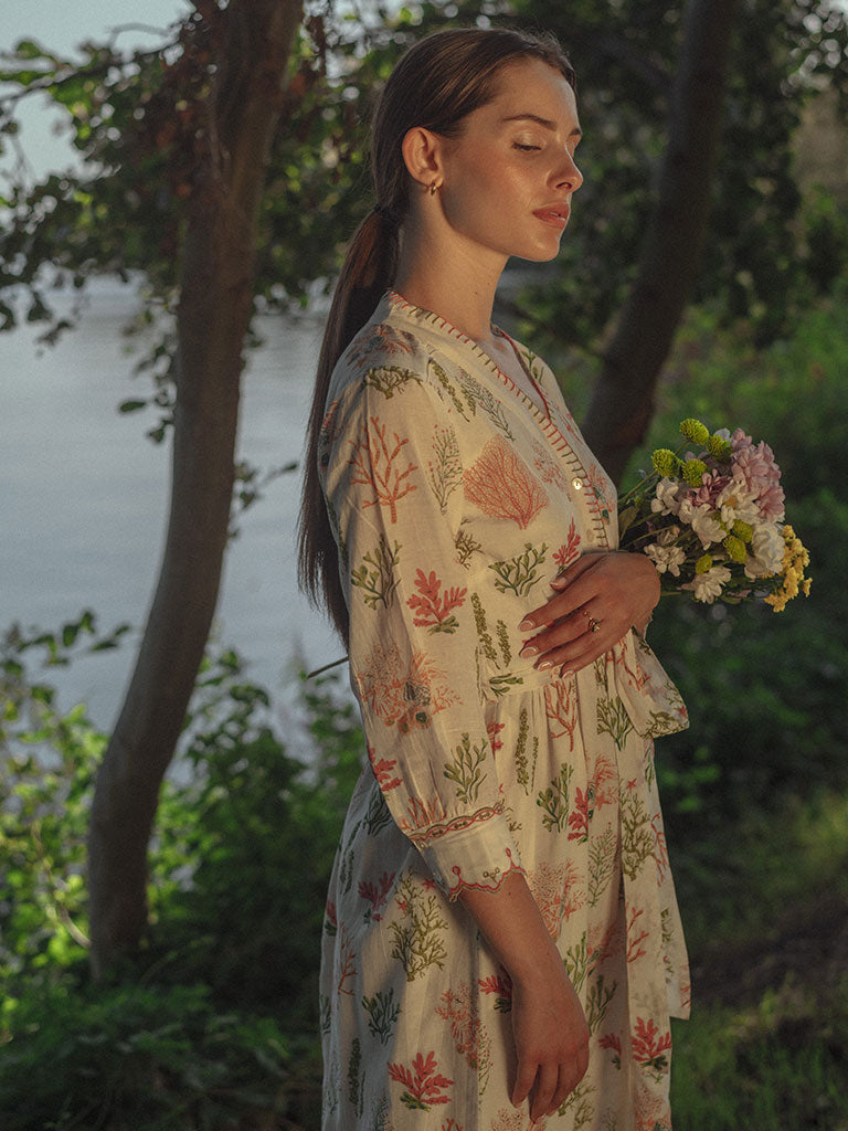 Ocean Love Button Down Dress DRESSES Em and Shi