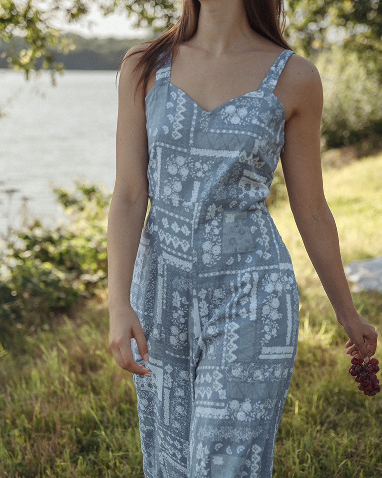 Ocean Patch Jumpsuit JUMPSUITS Em and Shi