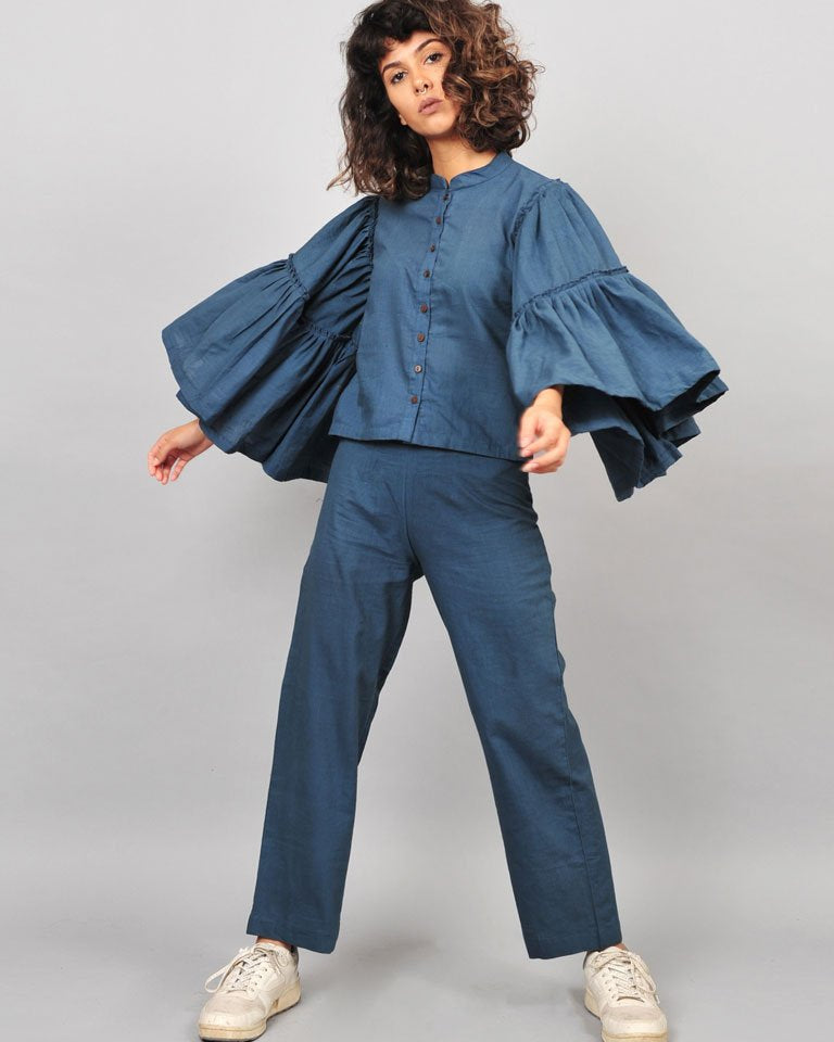 Grey Umbrella Blouse TOPS Rias Jaipur