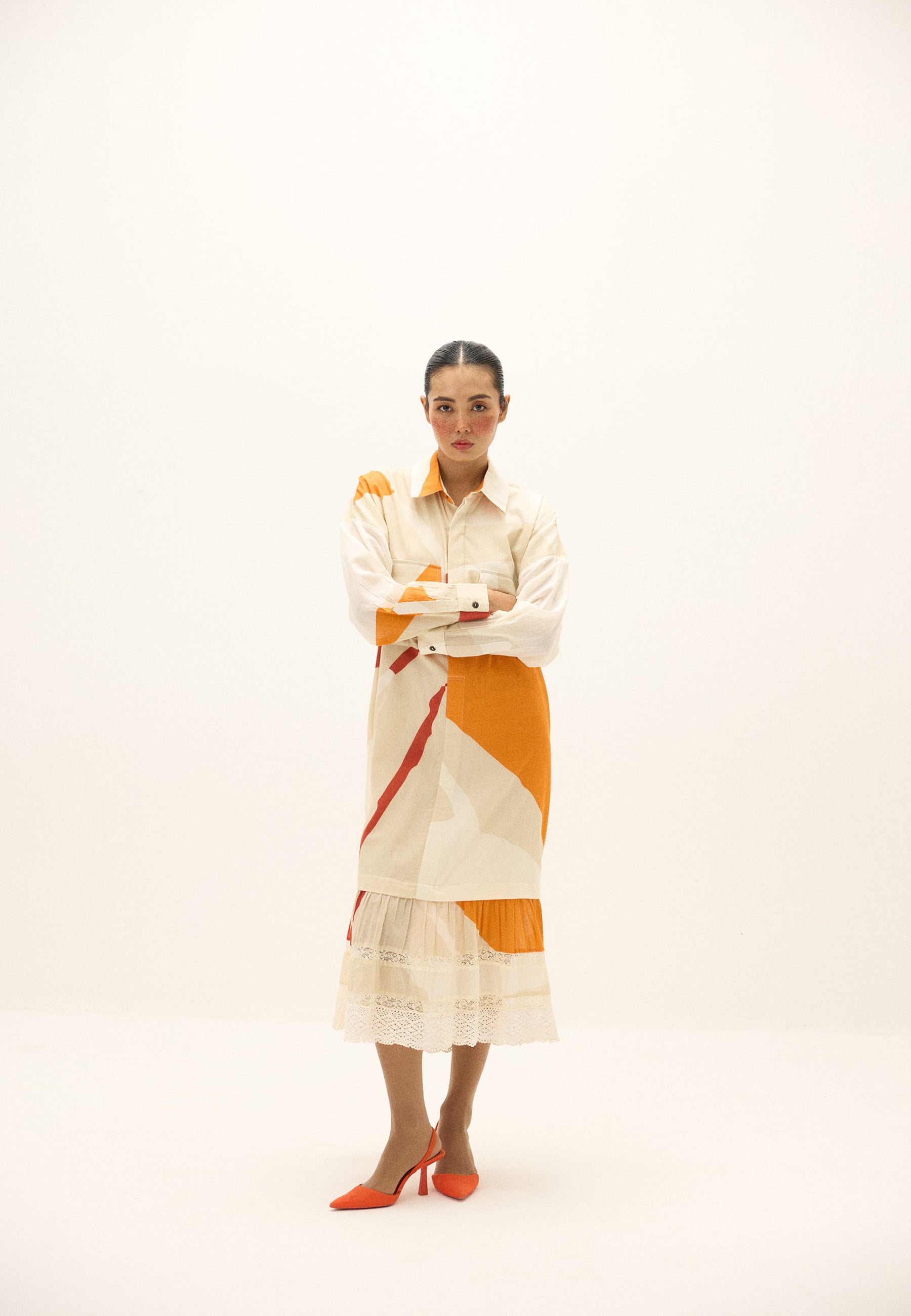 Ivory Armor Dress DRESSES KHARA KAPAS